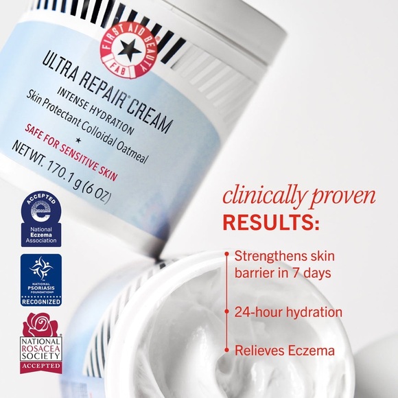 First Aid Beauty Ultra Repair Cream Intense Hydration 8 oz - Picture 3 of 11